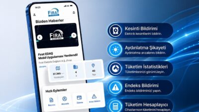 Kullanıcı deneyimini merkeze alan bir yaklaşımla yenilenen Fırat EDAŞ mobil
