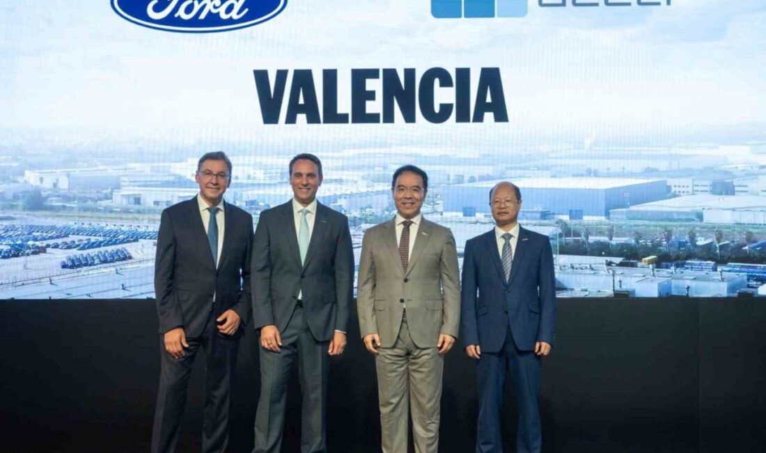 Ford ve Geely Auto’dan iş birliği Ford ve Geely Auto, Ford’un Valencia, İspanya’daki fabrikasında Ford ve