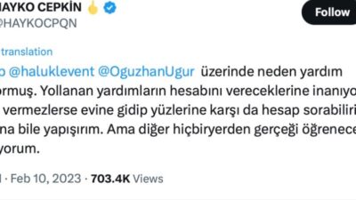Ahbaplar Suç Örgütü soruşturması kapsamında adliyeye ifadeye gelmediğini ve bilgisine