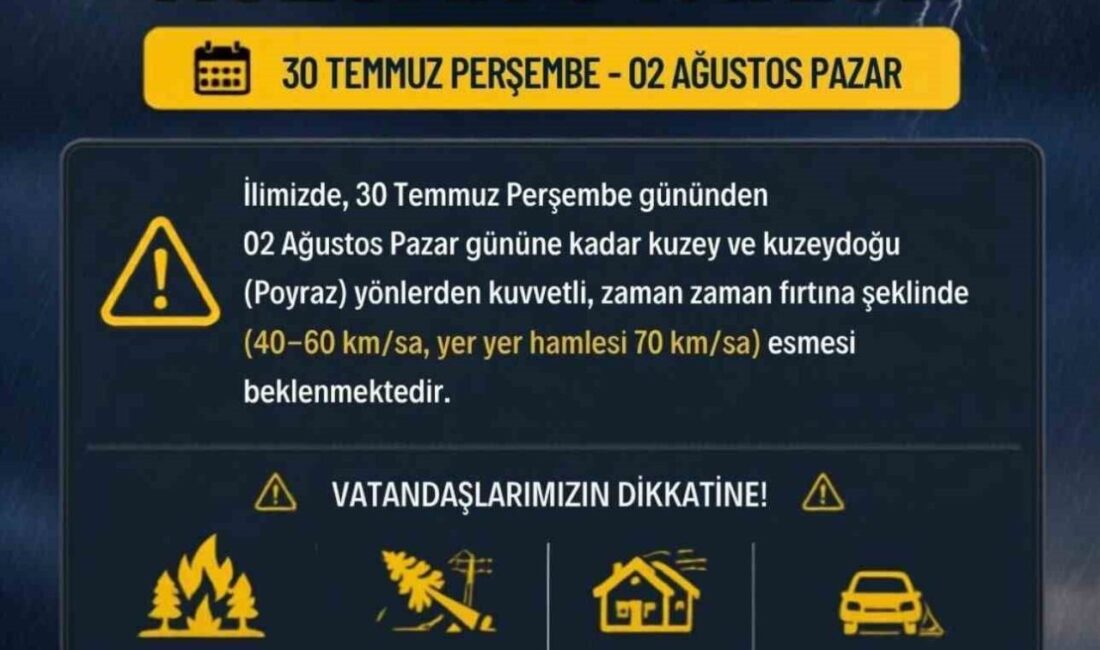 İstanbul Valiliği, kentte 30 Temmuz Perşembe gününden 2 Ağustos Pazar