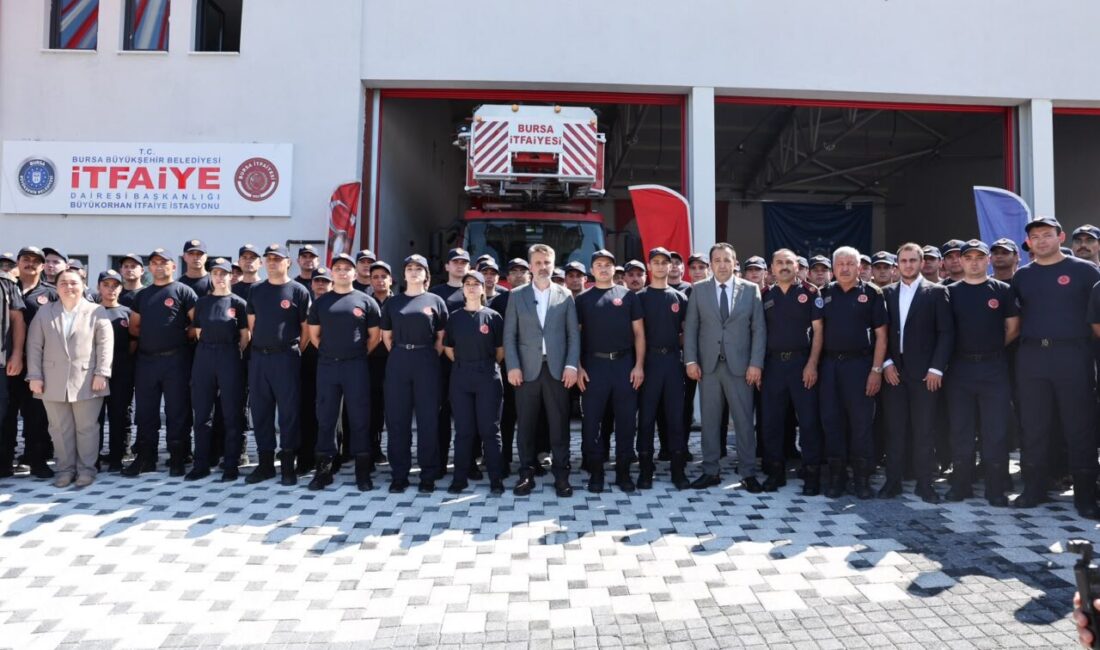 Yeni itfaiye binası hizmete açıldı Bursa Büyükşehir Belediyesi, Büyükorhan ilçesinde tam donanımlı yeni itfaiye hizmet