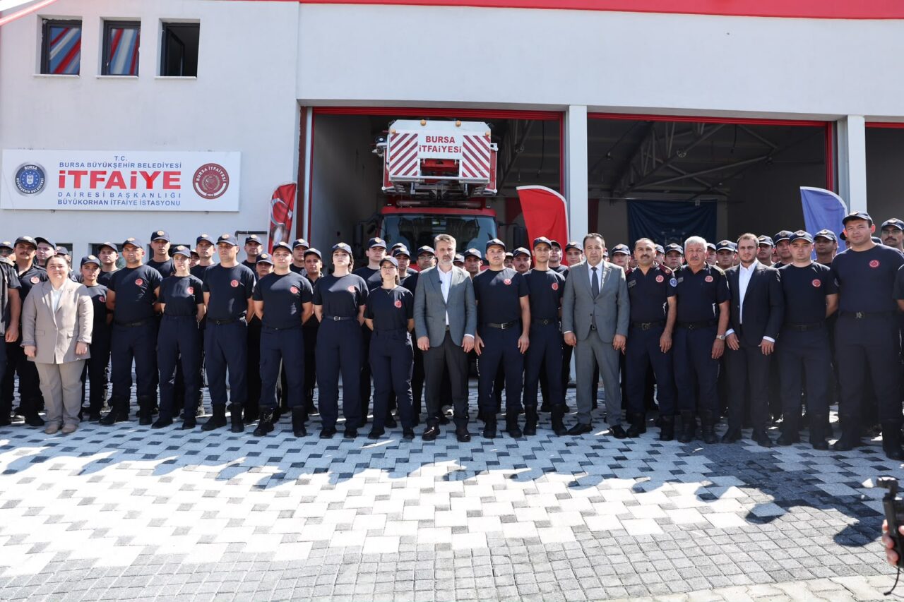 Bursa Büyükşehir Belediyesi, Büyükorhan ilçesinde tam donanımlı yeni itfaiye hizmet