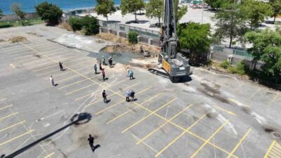 Kadıköy Sahili’nde yapılacak Rıhtım Camii için ilk kazık vurularak cami