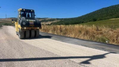 Bursa Büyükşehir Belediyesi, 17 ilçede yol yenileme çalışmaları çerçevesinde Karacabey