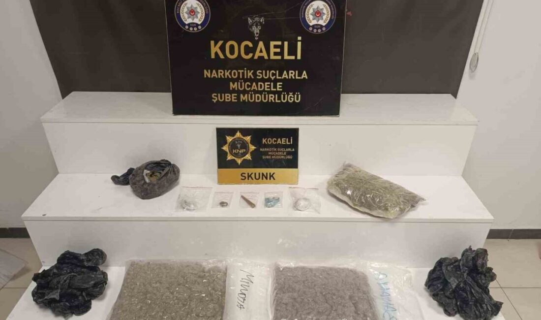 Kocaeli’de kilolarca skunk ele geçirildi Kocaeli’de polis ekiplerince düzenlenen uyuşturucu operasyonlarında yakalanan 7 şüpheliden 2’si