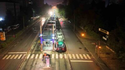 Kocaeli’de kent içi toplu ulaşımı rahatlatmak amacıyla Akçaray Tramvay Hattı’nda