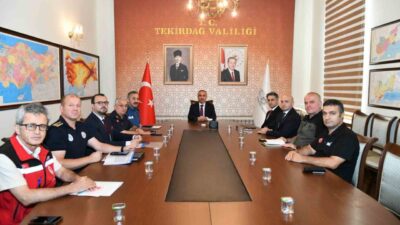 Tekirdağ’da gerçekleştirilen toplantıda kentte artan hava sıcaklıkları ve kuvvetli rüzgar