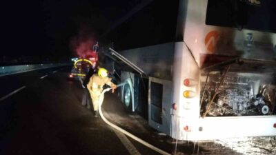 Balıkesir’in Havran ilçesi Dereören Mahallesi Gelinderesi mevkisinde seyir halindeki bir