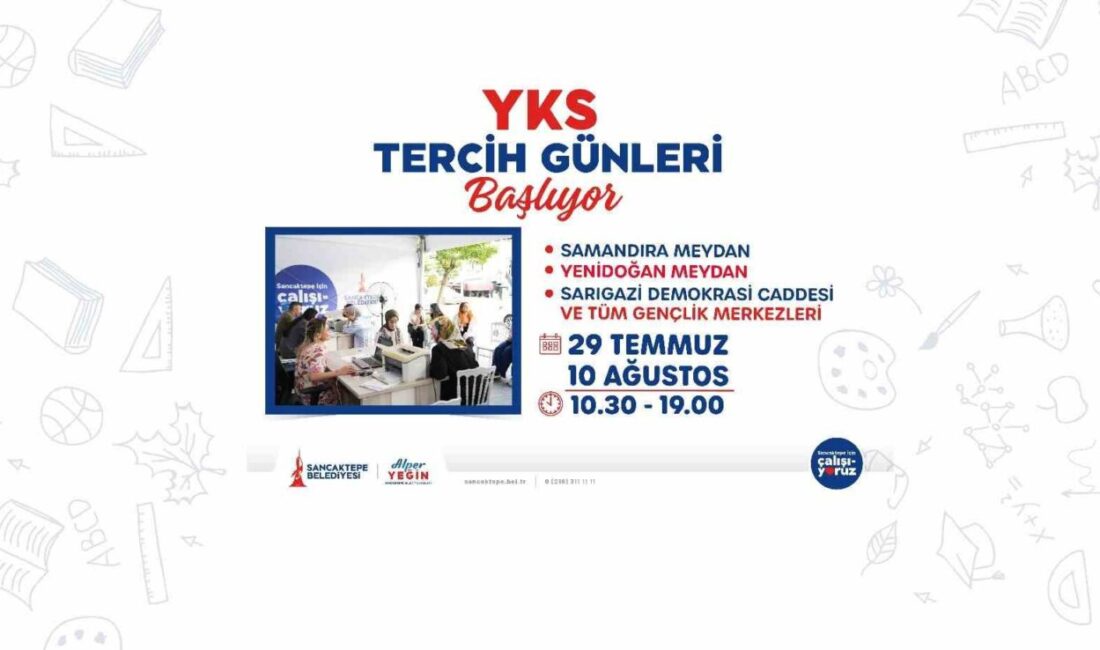 Sancaktepe Belediyesi, Yükseköğretim Kurumları Sınavı (YKS) sonuçlarının açıklanmasının ardından öğrenciler