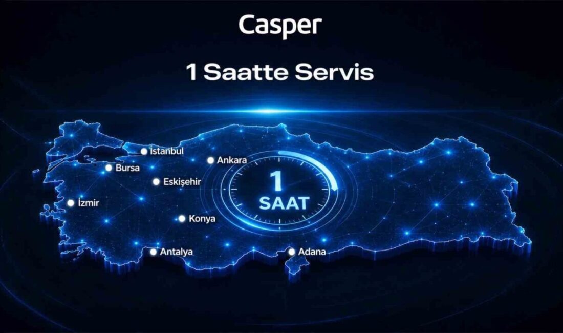 Casper, 8 şehirde 11 yıldır sürdürdüğü “1 Saatte Servis” uygulaması