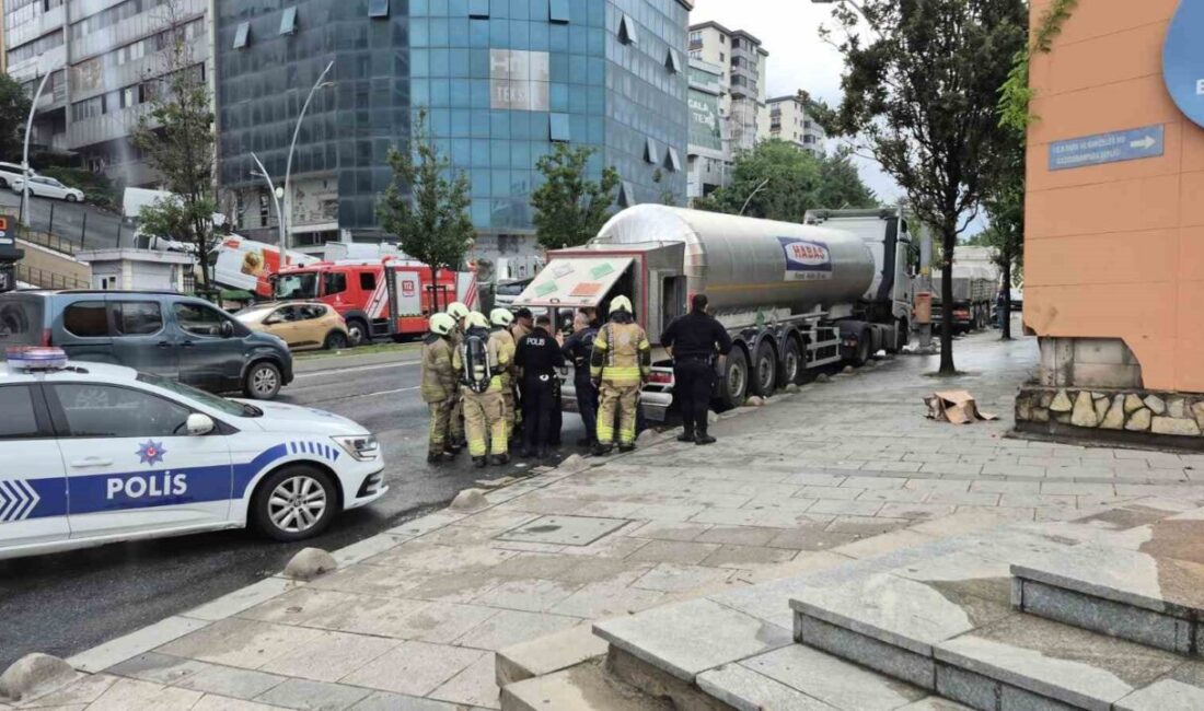 İstanbul Sultangazi’de akaryakıt tankerinin arka kısmından çıkan basınçlı hava, çevrede