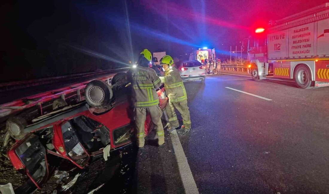 Susurluk’ta trafik kazası: 1’i çocuk 5 yaralı Balıkesir’in Susurluk ilçesinde meydana gelen tek taraflı trafik kazasında 1’i