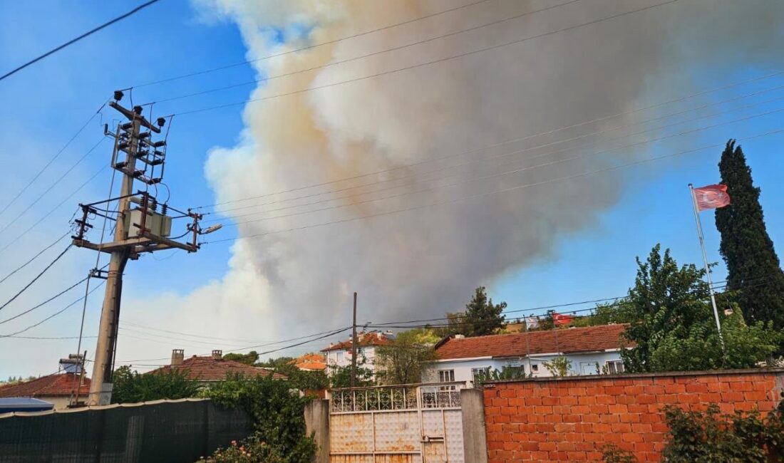 Balıkesir’in Susurluk ilçesinde çıkan orman yangınına havadan ve karadan yoğun