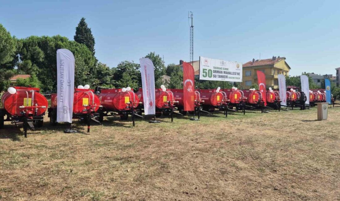 Tekirdağ’da orman yangınlarına karşı ilk müdahale kapasitesini güçlendirmek amacıyla 50
