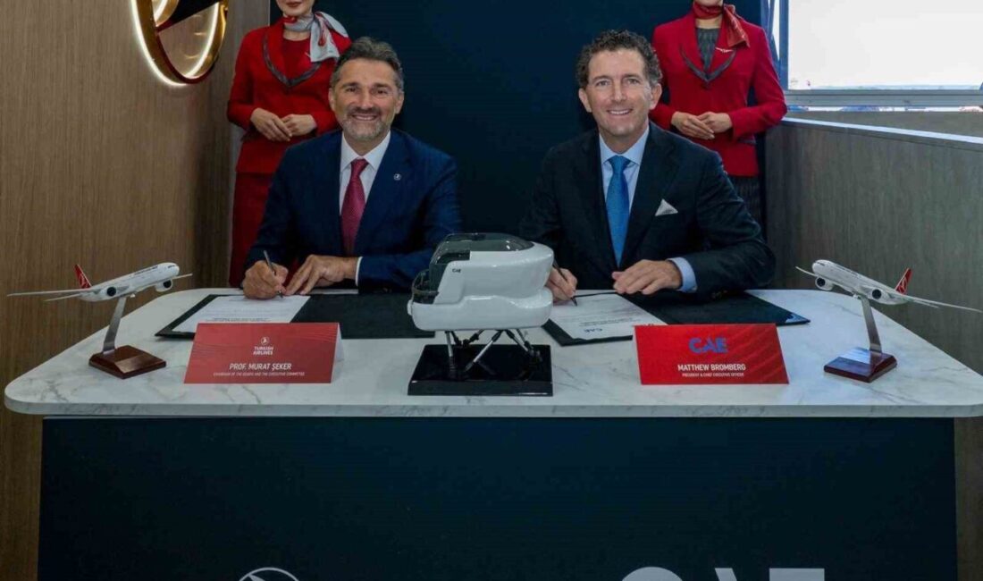 Türk Hava Yolları, CAE ile “Simülatör Tedarik Sözleşmesi” imzaladı Türk Hava Yolları, Canadian Aviation Electronics (CAE) ile Farnborough Havacılık