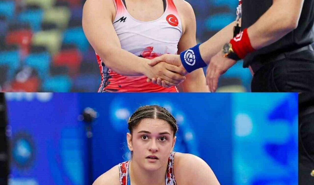 U17 Dünya Şampiyonası’nda, Avrupa şampiyonu milli sporcular Özdenur Özmez ve