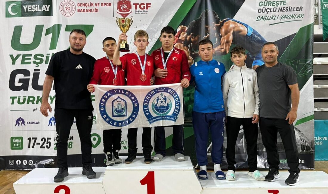 Minderde fırtına gibi estiler! Madalyaları topladılar Yıldırım Belediyespor, Sivas'ta düzenlenen U17 Yıldızlar Güreş Grup Şampiyonası'nda takım