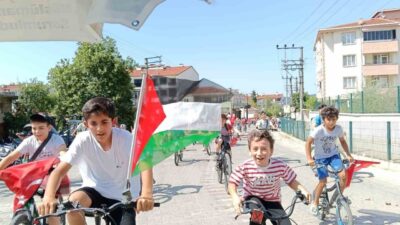 Çanakkale’nin Yenice ilçesinde müftülük ve diyanet vakfınca düzenlenen genç pedallar