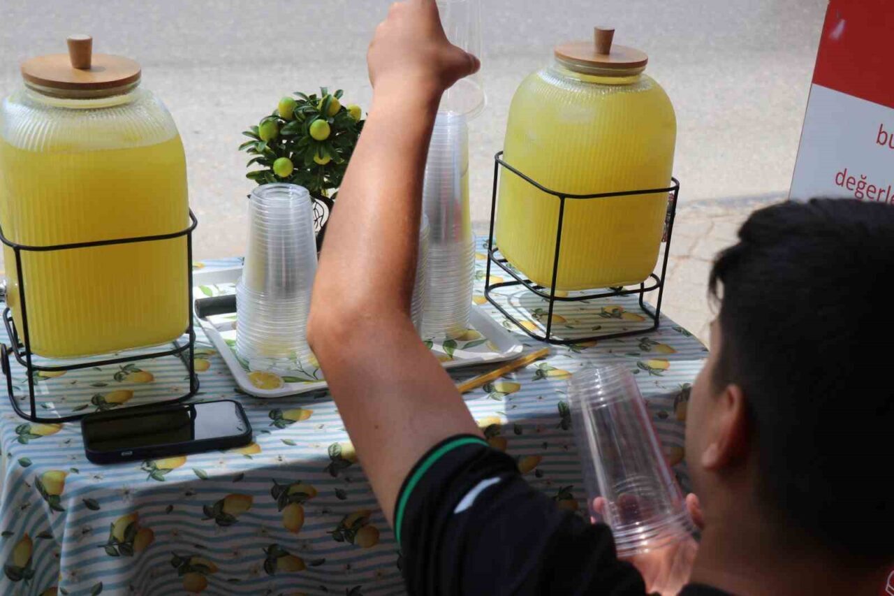 14 yaşındaki Buğra limonata satarak asgari ücretin üç katı kazandı 22 Bülten Medya -