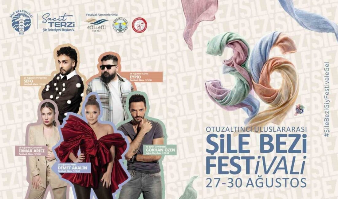 36. Uluslararası Şile Bezi Kültür ve Sanat Festivali için geri sayım başladı İstanbul’un en köklü kültür ve sanat etkinliklerinden Uluslararası Şile Bezi