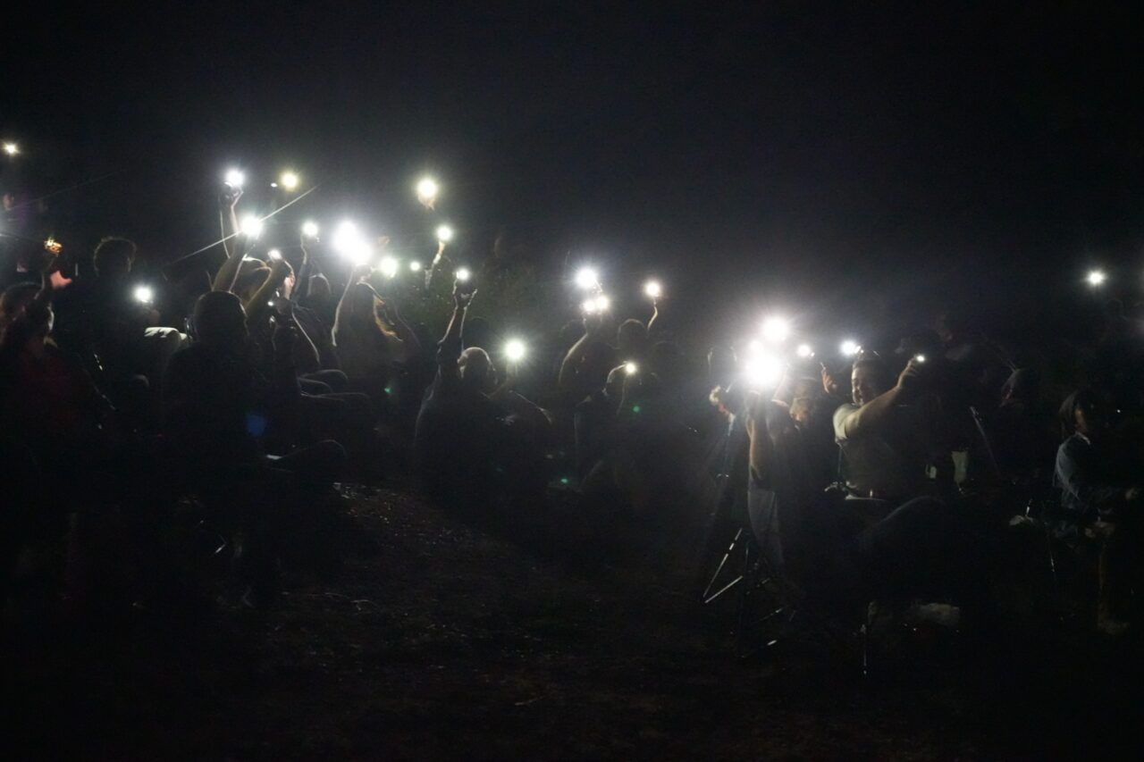 Yenişehir Belediyesi’nin Çiçeközü Göleti’nde düzenlediği Perseid Meteor Yağmuru gözlem etkinliği,