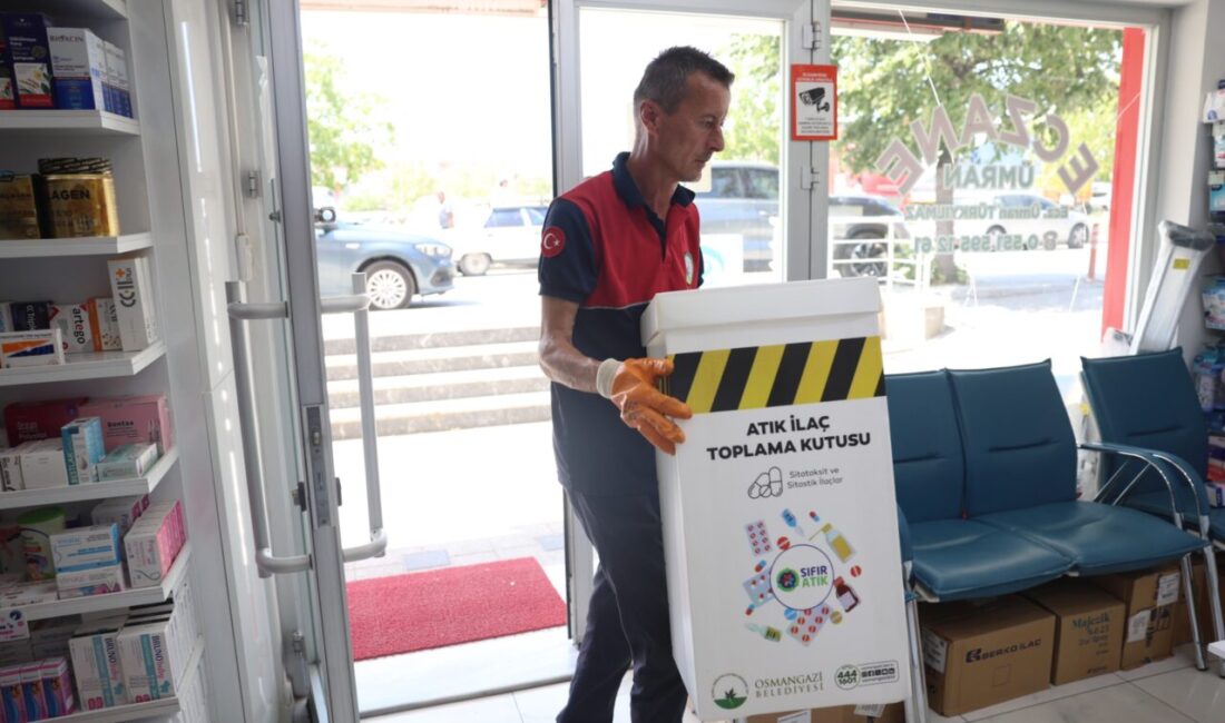 Osmangazi’de atık ilaçlara güvenli çözüm! Osmangazi Belediyesi, son kullanma tarihi geçmiş veya kullanılmayan ilaçların doğaya
