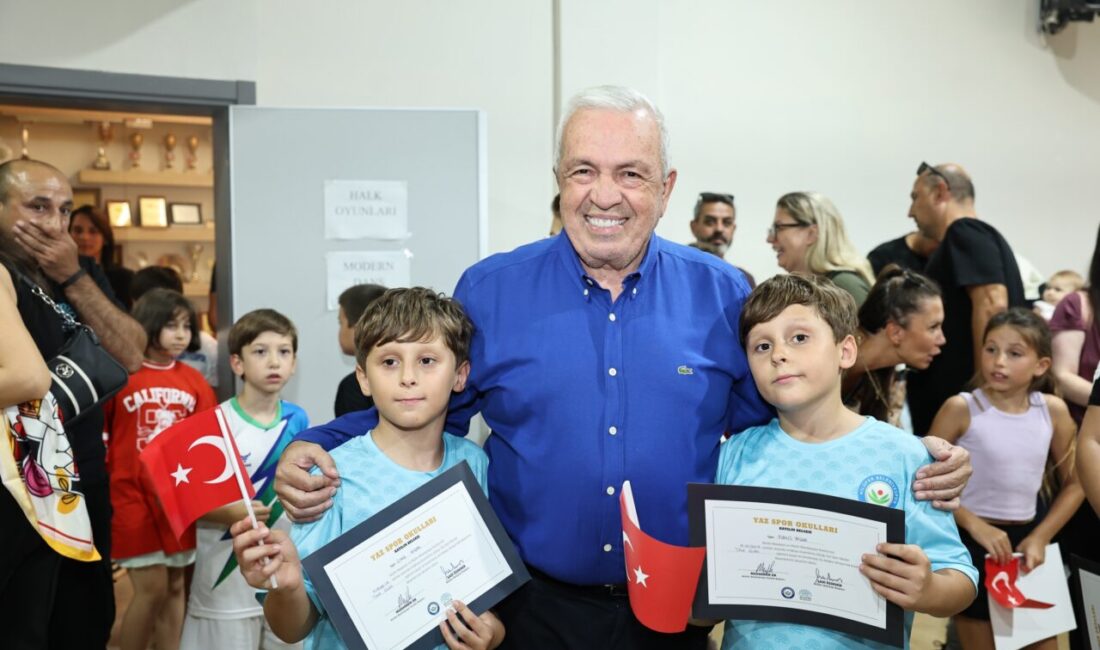 Minik sporcular sahneye çıktı! Tam Gün Spor Okulları’nın 3’üncü dönemi tamamlandı. 16 branşta eğitim