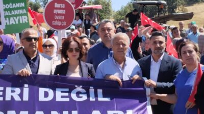 Bursa’nın Gürsu ilçesi Dışkaya Mahallesi’nde planlanan mermer ocağı projesi, köylülerin