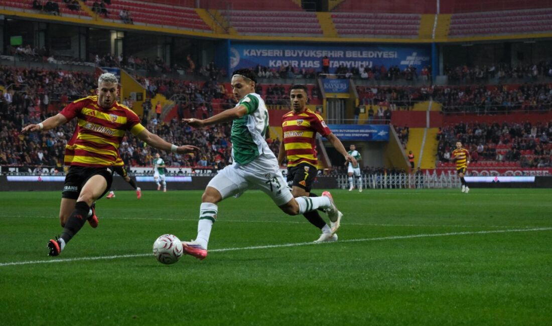 Kayseri’ye ilk gol ve yenilgi Bursaspor’dan Bursaspor, Trendyol 1. Lig’in 4. haftasında deplasmanda karşılaştığı Kayserispor’u 2-1