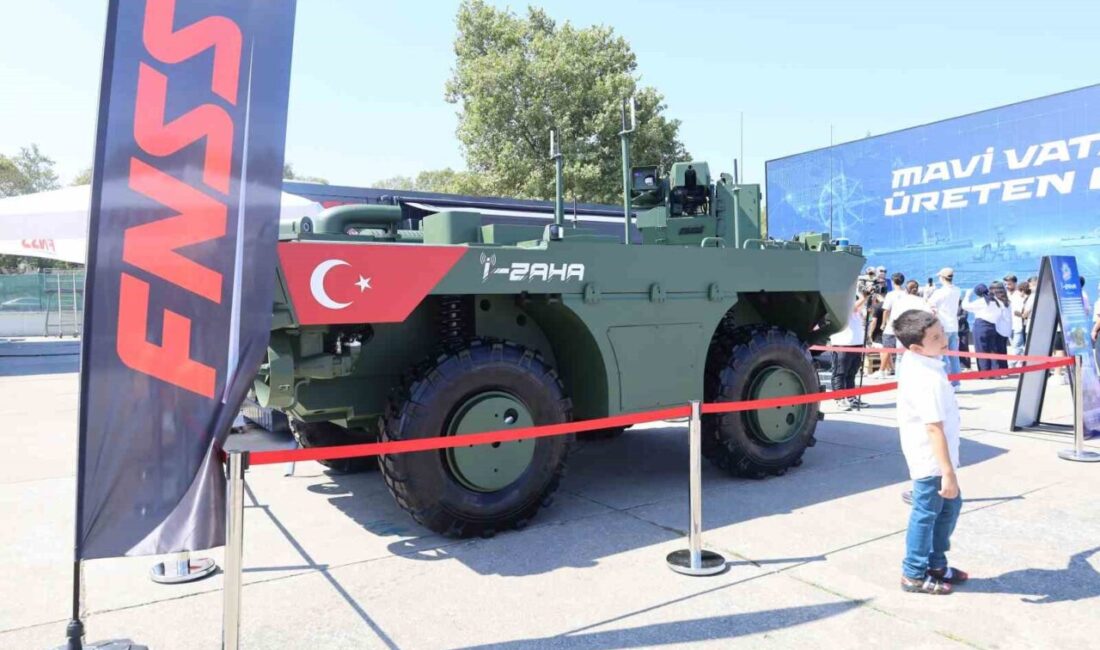 Amfibi harekatın yeni öncüsü vitrine çıktı: İlk kez tanıtıldı Kocaeli’de düzenlenen TEKNOFEST Mavi Vatan etkinliklerinde FNSS tarafından geliştirilen İnsansız