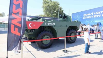 Kocaeli’de düzenlenen TEKNOFEST Mavi Vatan etkinliklerinde FNSS tarafından geliştirilen İnsansız