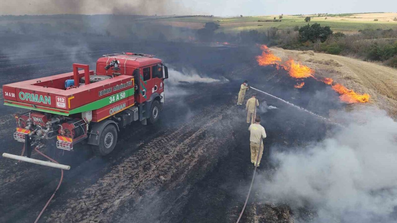 Anız yangını köyleri alarma geçirdi 82 Bülten Medya -