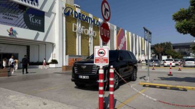 Sakarya’da bir alışveriş merkezinin otoparkında, ambulansların acil durumlarda kullanması için