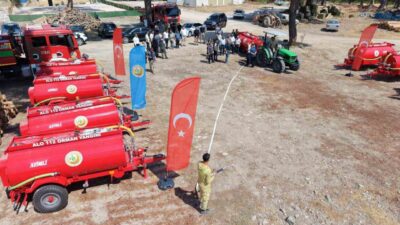 Çanakkale’nin Ayvacık ilçesinde orman yangınlarını önleme amacıyla 10 köye yangın