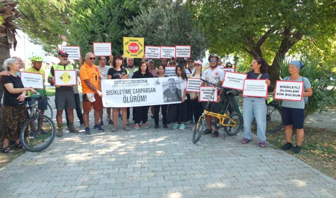 Balıkesir’de kaza kurbanı Serkan Kadıoğlu için eylem düzenlendi Balıkesir’in Burhaniye ilçesinde 4 gün önce bisikletiyle giderken iki aracın