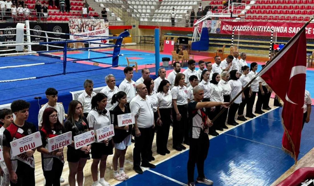 Bilecik’te bu yıl ikincisi düzenlenen İller Arası Kick Boks Şampiyonası,