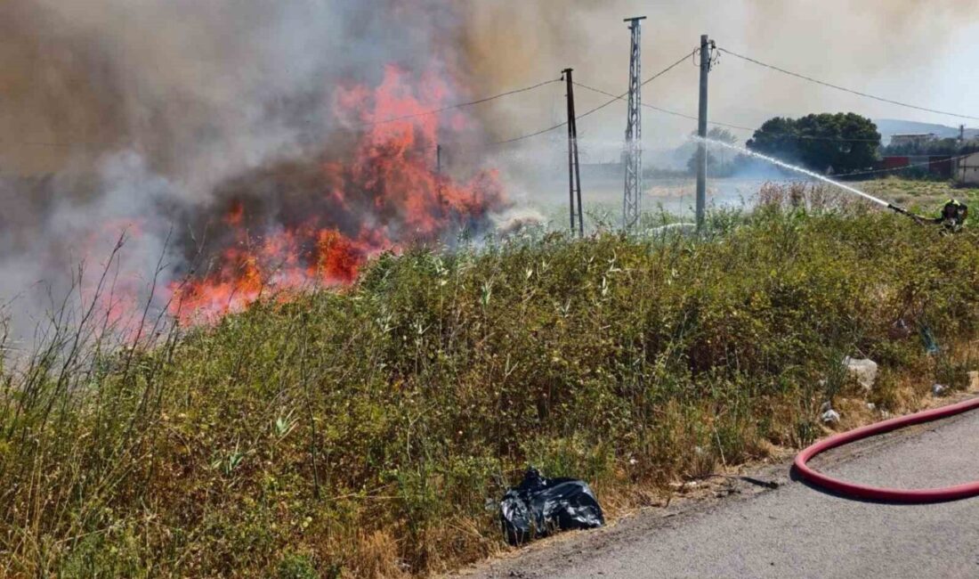 Burhaniye’de ot yangını trafiği etkiledi Balıkesir’in Burhaniye ilçesinde, Çanakkale-İzmir Karayolu kıyısında çıkan ot yangınını itfaiye