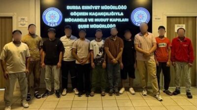 Bursa’da düzensiz göç ve göçmen kaçakçılığına yönelik düzenlenen operasyonda, bir