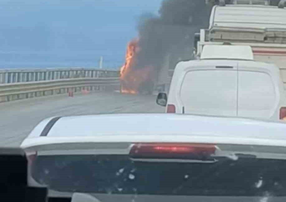 Bursa’da kamyonet alev topuna döndü Bursa’da seyir halindeki kamyonet, alevlere teslim oldu. Yangın, İznik ilçesi