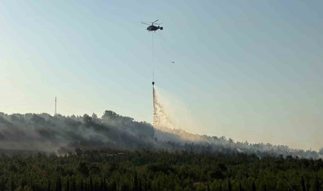 Çanakkale Valiliği açıkladı: Yerleşim yerlerini tehdit eden bir durum yok Çanakkale’nin Bayramiç ilçesinde ormanlık alanda çıkan yangına ekiplerin müdahalesi sürüyor.