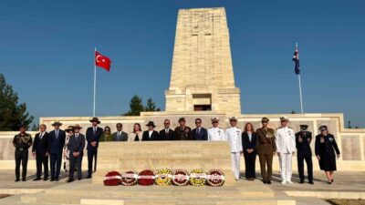 Çanakkale’de, Avustralya Büyükelçiliği tarafından 1915 Ağustos Taarruzu’nun 111’inci yıl dönümü