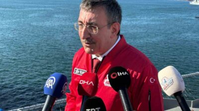 Cumhurbaşkanı Yardımcısı Cevdet Yılmaz, Kocaeli’de düzenlenen TEKNOFEST Mavi Vatan programında,