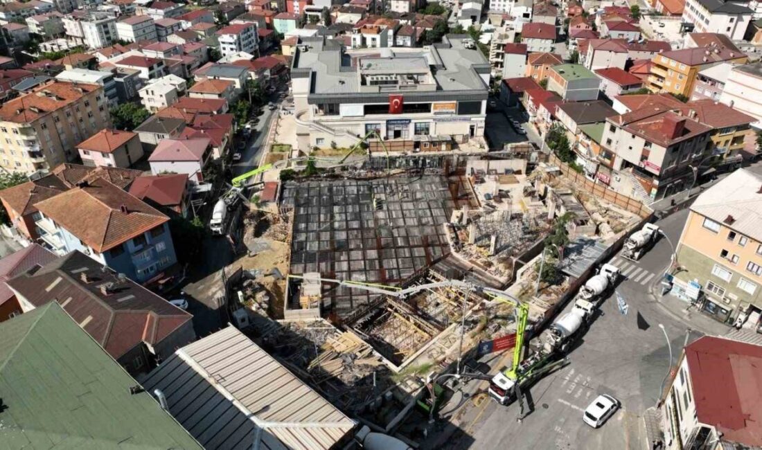 Dilovası Kent Meydanı inşaatında yeni aşama Dilovası Kent Meydanı projesinin inşaatında çalışmalar planlanan takvime uygun şekilde