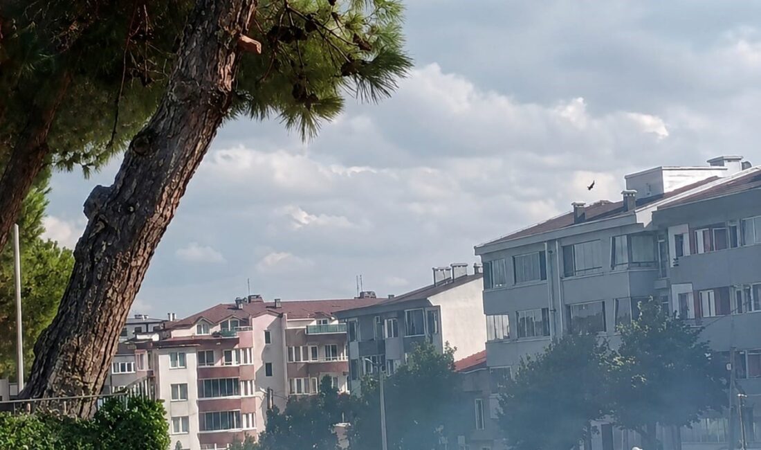 Bandırma’da düğün konvoyundan atıldığı iddia edilen havai fişek, Cumhuriyet İlkokulu