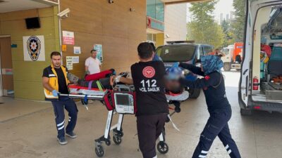 Bursa’nın İnegöl ilçesinde meydana gelen kazada, kontrolden çıkan kamyonet park