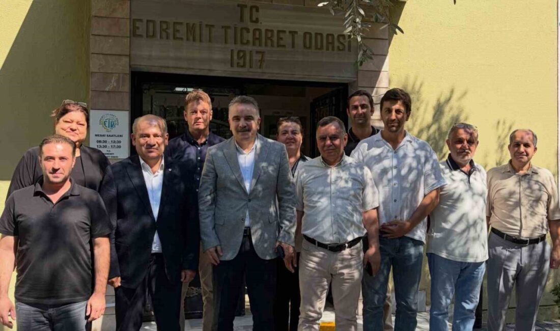 Edremit Kaymakamı Ahmet Odabaş’tan Edremit Ticaret Odası’na veda ziyareti Edremit’teki görev süresi sona eren Kaymakam Ahmet Odabaş, Edremit Ticaret