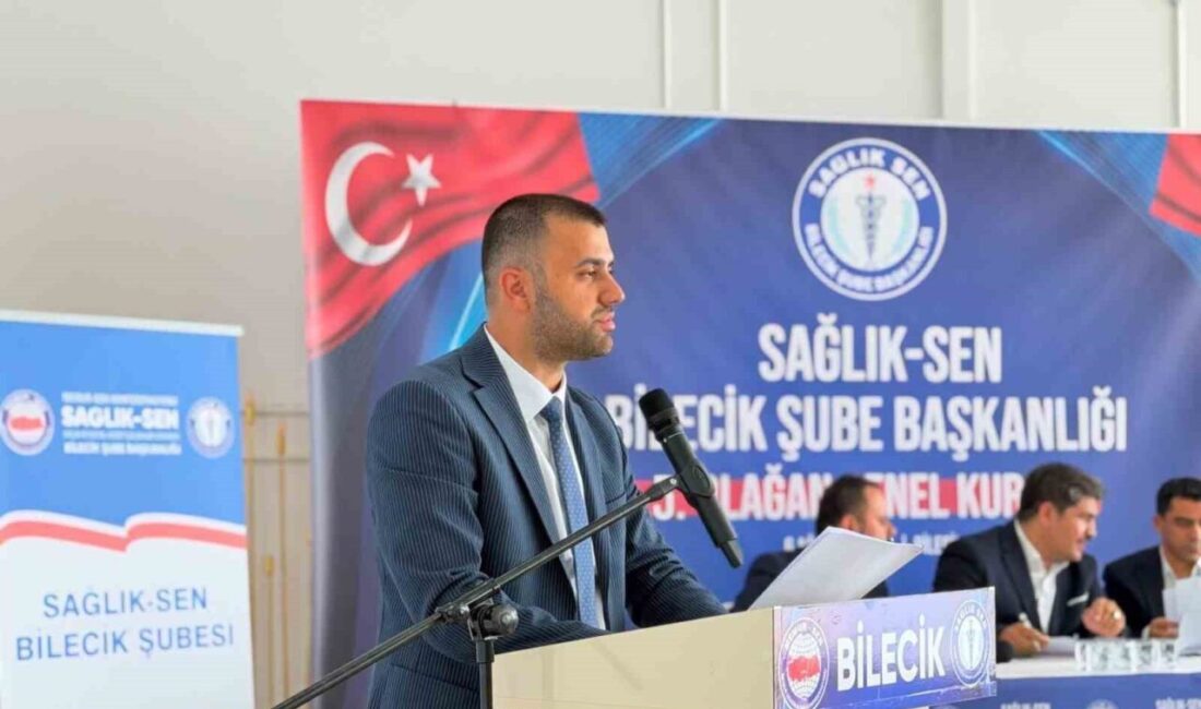 Emrah Göztepe yeniden başkan seçildi Sağlık-Sen Bilecik Şubesi’nin 5. Olağan Genel Kurulu’nda tek liste ile
