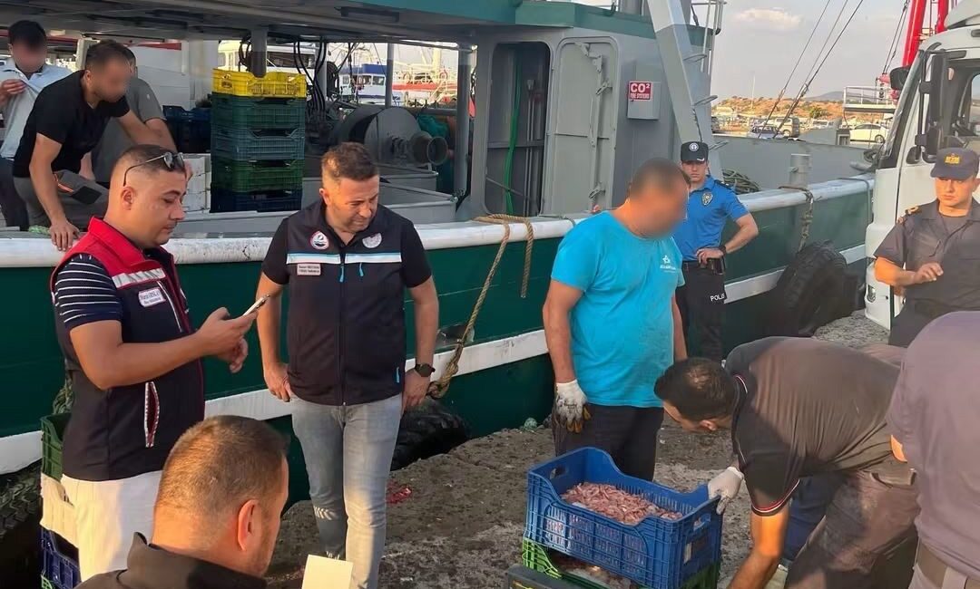 Enez’de trol teknelerine sıkı denetim Edirne’nin Enez ilçesinde, uluslararası sularda avcılık faaliyetinde bulunan trol teknelerine