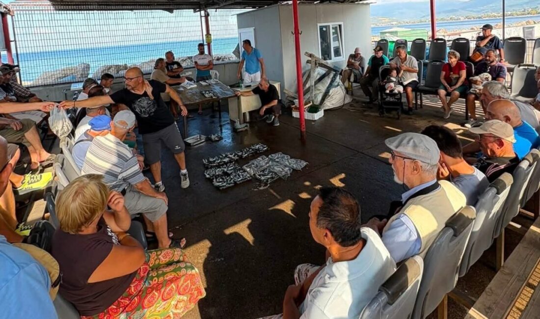 Erdek’te balıklar mezatta satışa sunuldu Erdek ilçesinde sabahın erken saatlerinde denize açılan küçük balıkçı teknelerinin