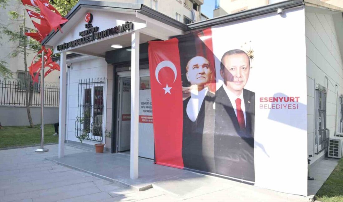 Esenyurt’ta yeni muhtarlık hizmet binası açıldı Esenyurt Fatih Mahallesi Muhtarlığı için inşa edilen yeni hizmet binası